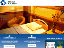 Tablet Screenshot of clinicacalicanto.com.ve
